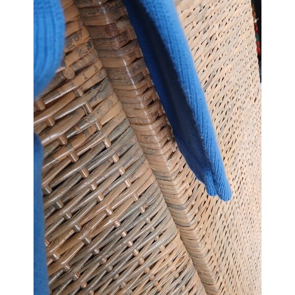 Designers Originals Sweater Medium Blue Drawstring V Neck Long Sleeve Cozy Comfy - Picture 8 of 9